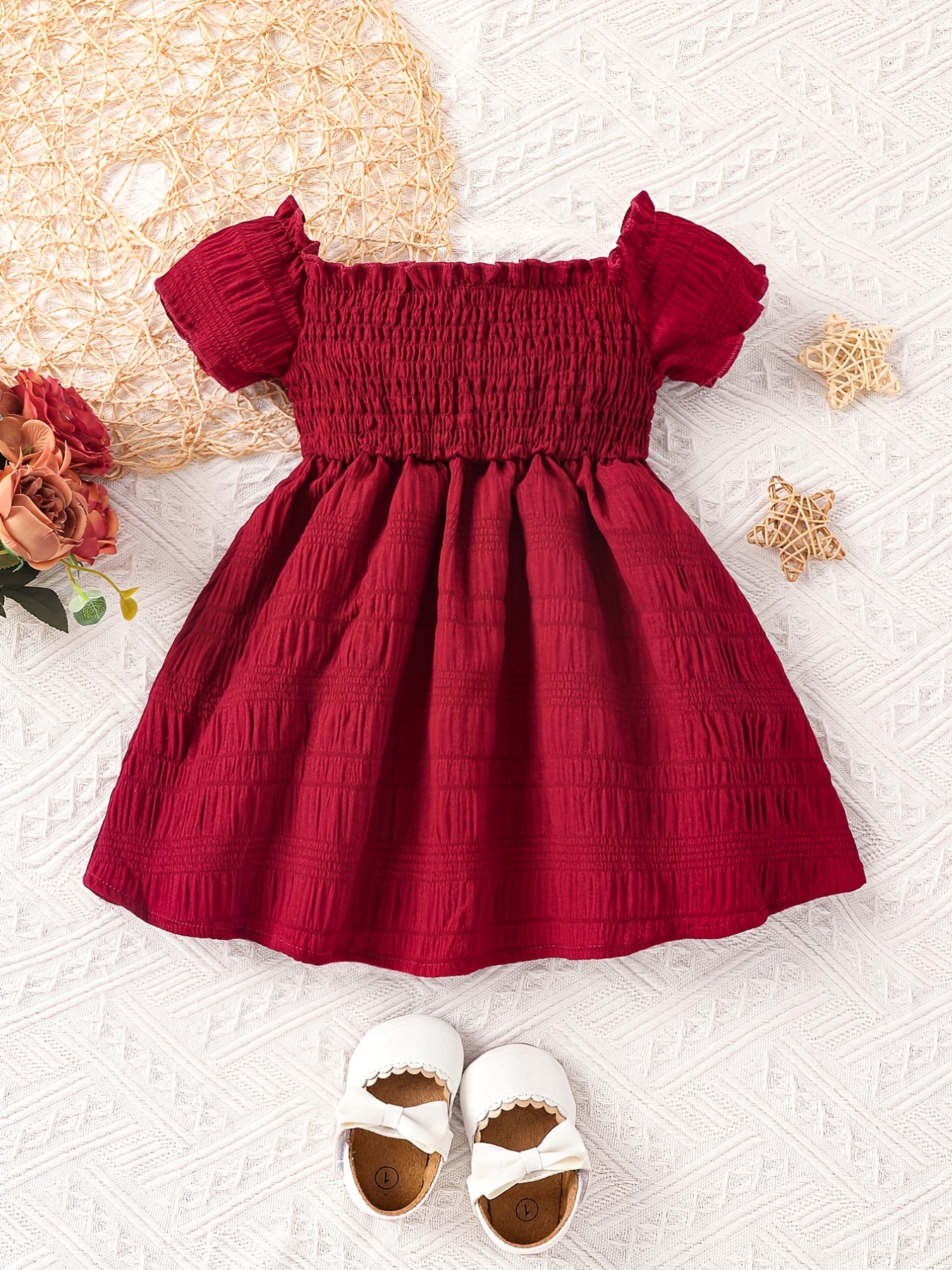 Newborn clearance burgundy dress