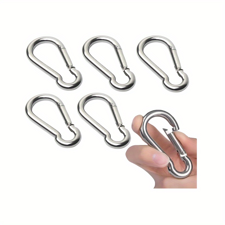 M6 Carabiner Clip 304 Stainless Steel Heavy Duty Hiking - Temu