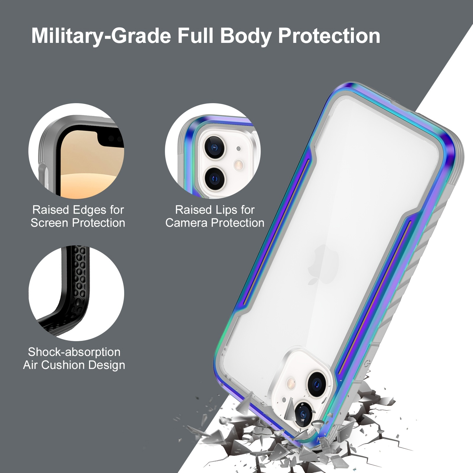 Military Grade Drop Protection: Durable & Shockproof Phone Case