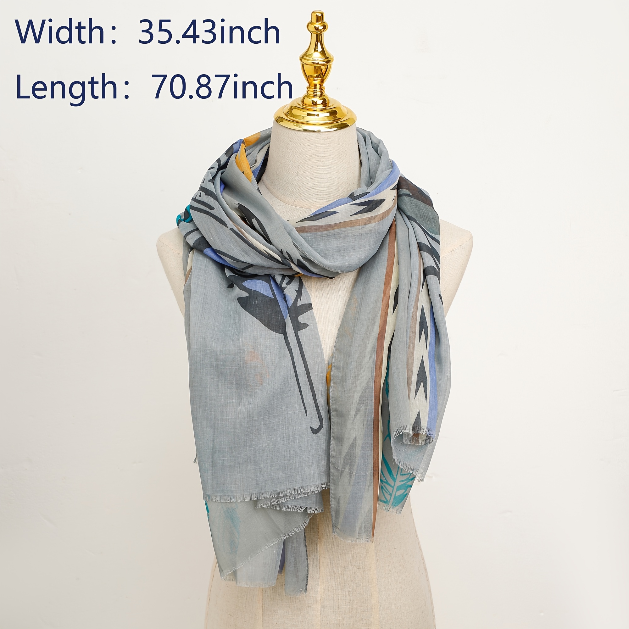 Women's Printed Beach Scarf Comfortable Head Wrap