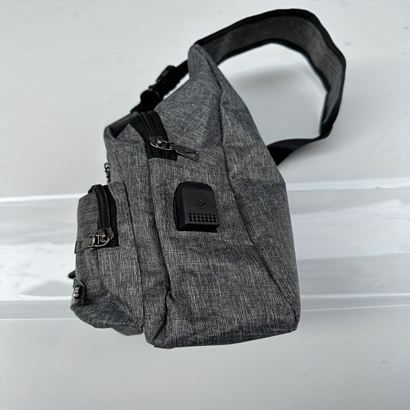 Bolsa De Hombro Bolsa de pecho de cuero PU antirrobo para cinturón de hombre  mochila para hombre de calle de viaje Sywqhk Para Estrenar
