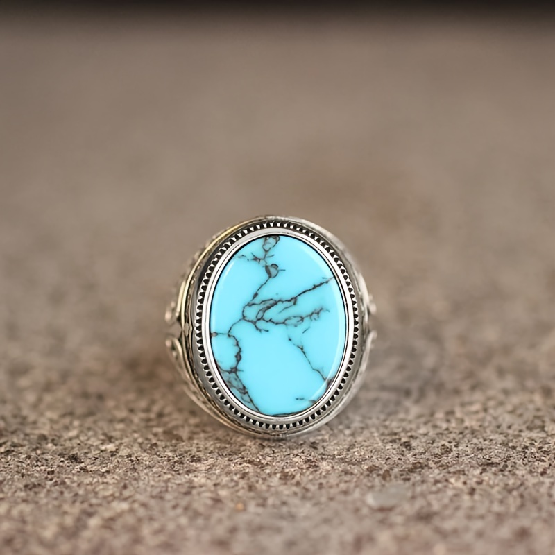 Turquoise sale anniversary ring