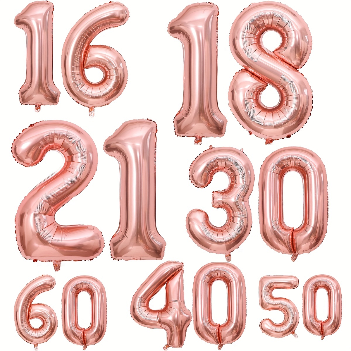 Dulce 40 cumpleaños decoraciones suministros para fiestas, oro rosa número 40  globos,40 globos de Mylar de lámina 40 globos de látex, gran regalo de –  Yaxa Colombia