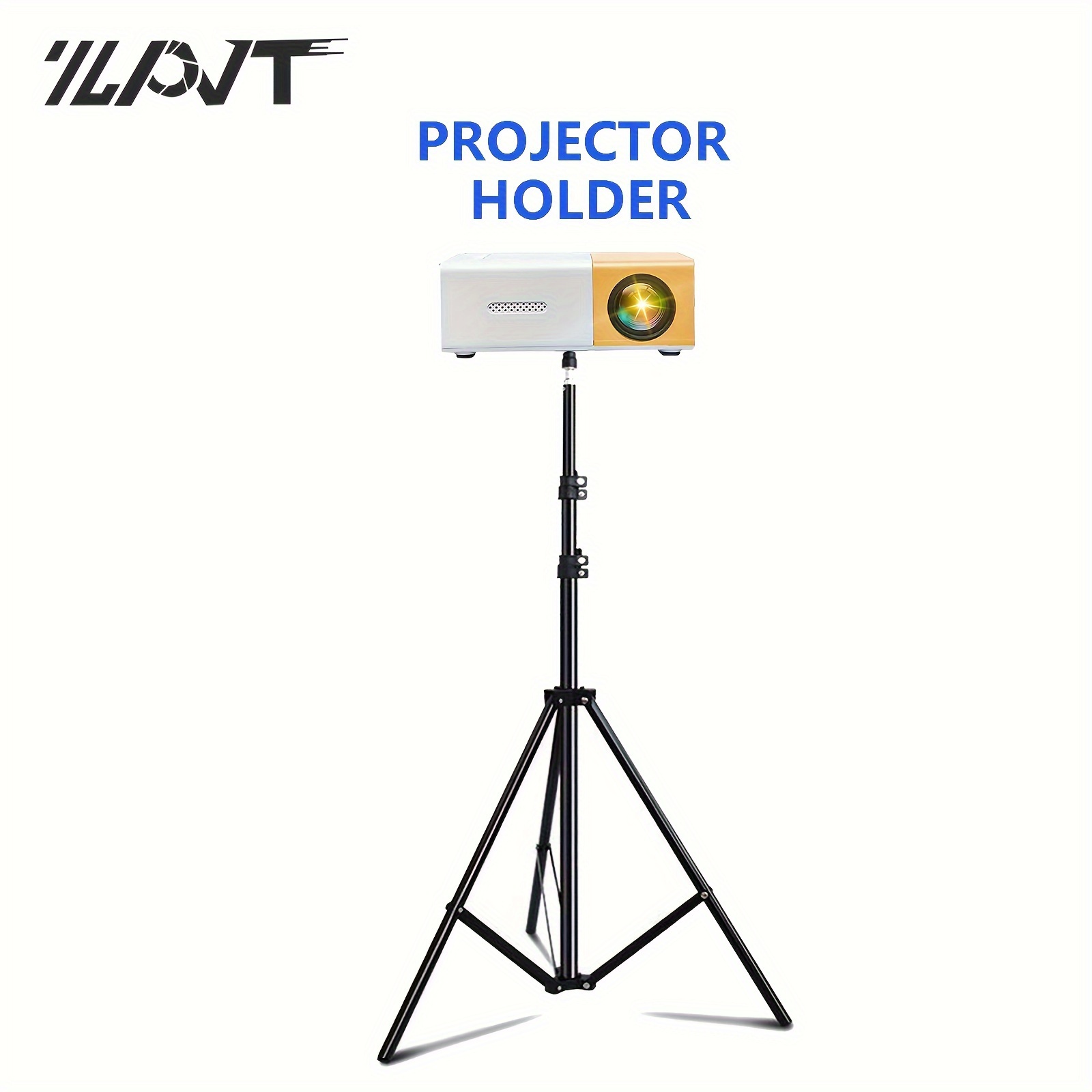Soporte de suelo para proyector, trípode universal de aluminio para  proyector con altura ajustable, kit de soporte de suelo giratorio para  cámaras