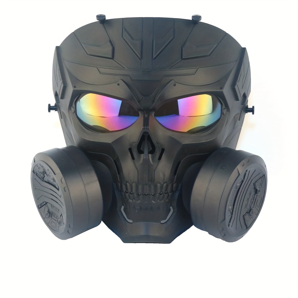 Máscara Airsoft, máscara de cara completa, esqueleto de calavera con gafas,  resistente a los impactos, suministros de fanáticos del ejército, máscara