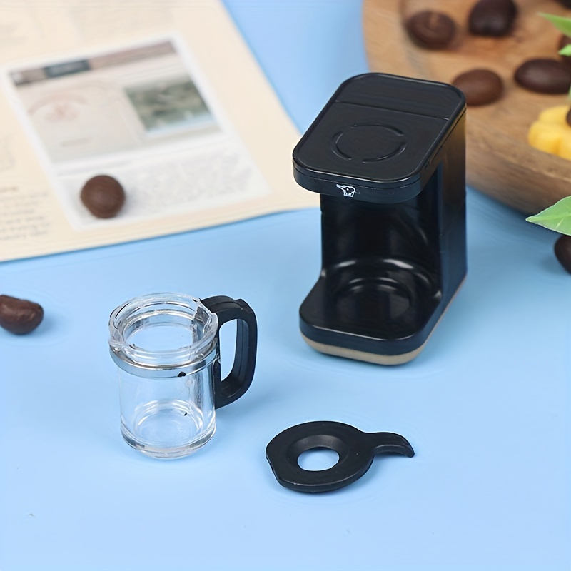 Mixpresso Mini cafetera compacta de goteo con cesta de preparación,  cafetera pequeña negra, una taza, regalo para hombres y mujeres (10.5 onzas)
