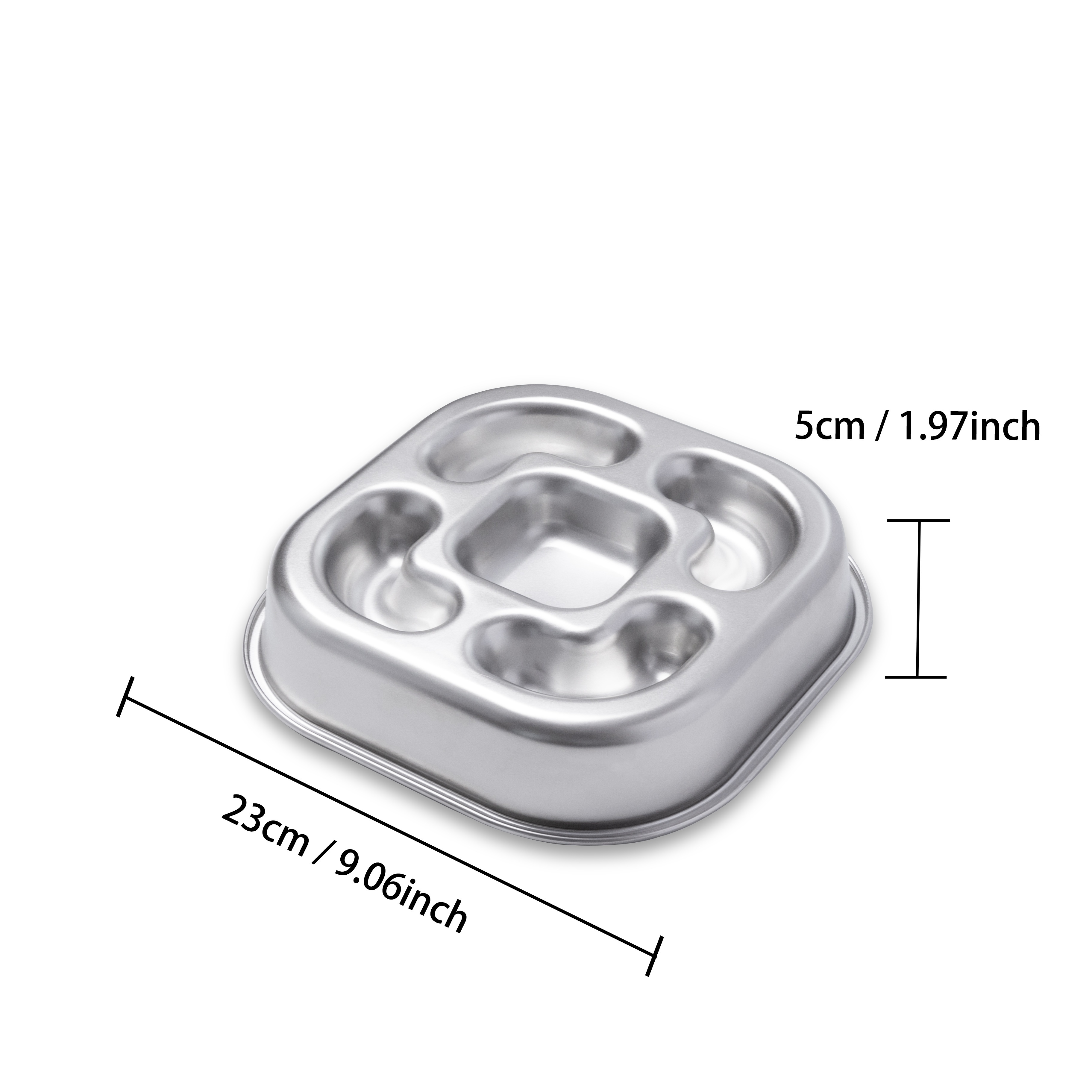 Metal puzzle dog store bowl