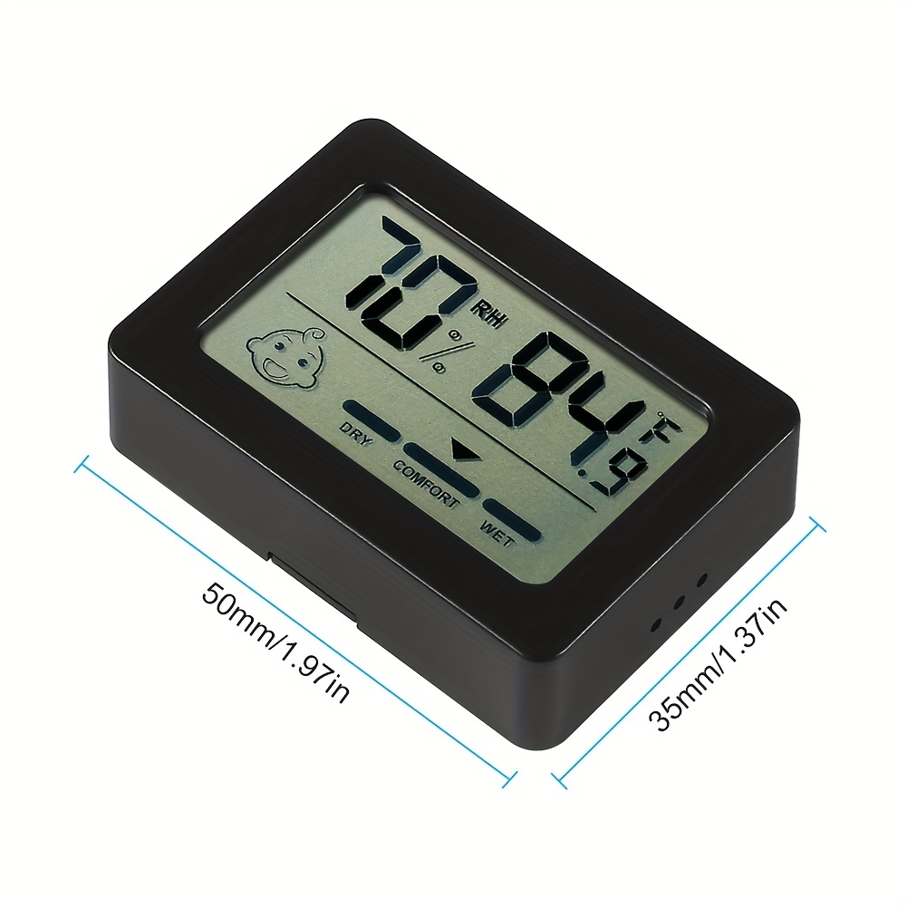 Mini Digital Thermometer Hygrometer Indoor Humidity Monitor Temperature  Hygrometer Fahrenheit Celsius Switchable For Humidifier Greenhouse Garden  Cellar Closet Refrigerator Etc, Buy More, Save More