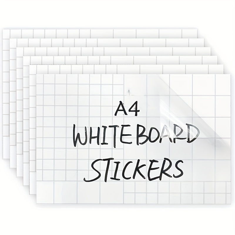 Dry Erase Sticky Notes. Reusable Whiteboard Stickers 3x3 12 Pack. Suitable for All Smooth Surface. Great for Labels, Lists, Reminders and Decals.