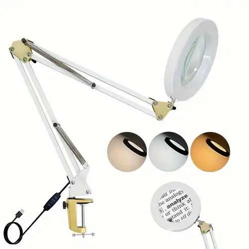 Magnifying Glass Light Magnifying Glass Desk Lamp 8x - Temu