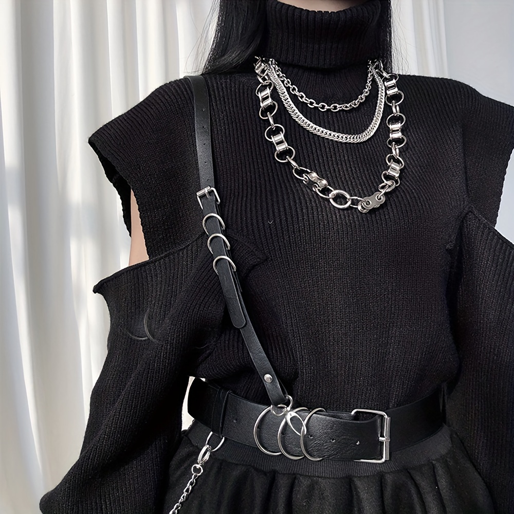Halloween Gothic Punk Style Waist Chain Belt, Body Chain Belt Girls Fashion  Belt - Temu