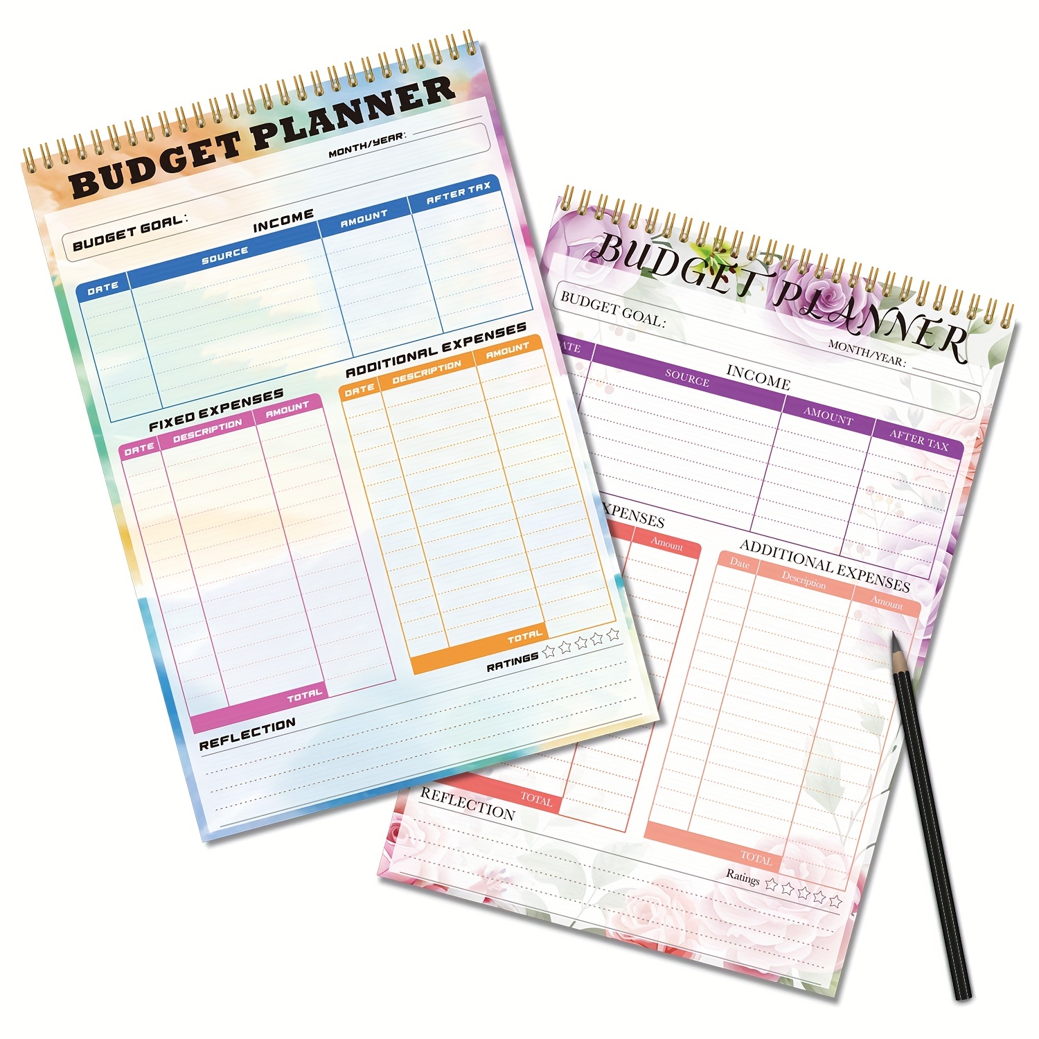 Budget Planner Notepad - Undated Expense Tracker Notebook. Monthly  Budgeting Journal, Finance Planner & Accounts Book to Take Control of Your