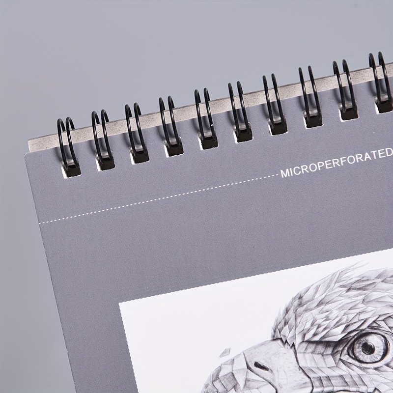 9 X 12 Inches Sketch Book, Top Spiral Bound Sketch Pad, 1 Pack 100