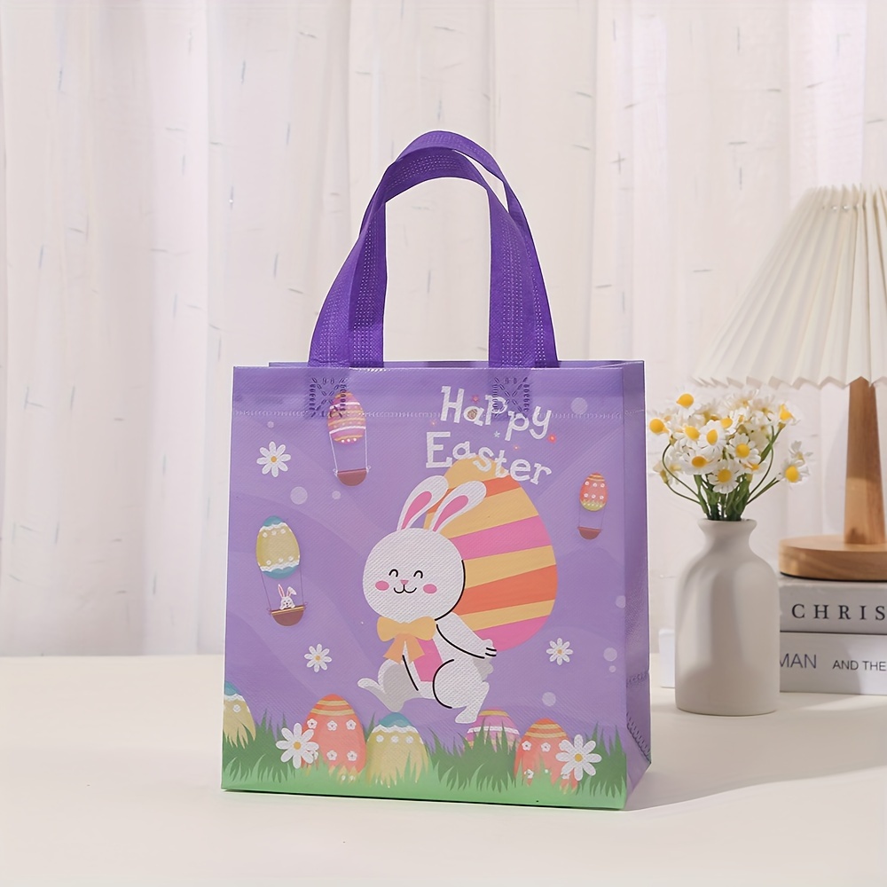 Advancent Excelentes bolsas de regalo de conejitos para Pascua, regalos  bonitos y fáciles de llevar, decoraciones de Pascua Kits de decoración para  fiestas RBD-TR azul 9*13cm