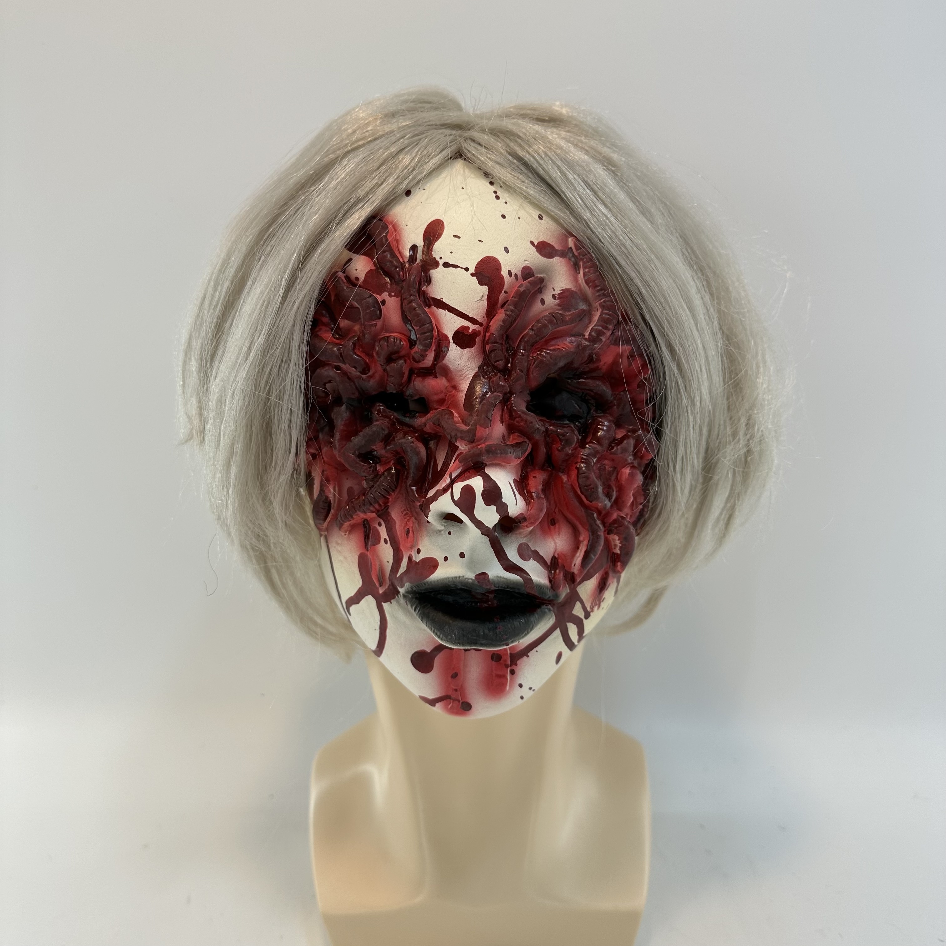 The Gimp Design 3D Effect Lycra Fabric Face Mask Halloween Scary