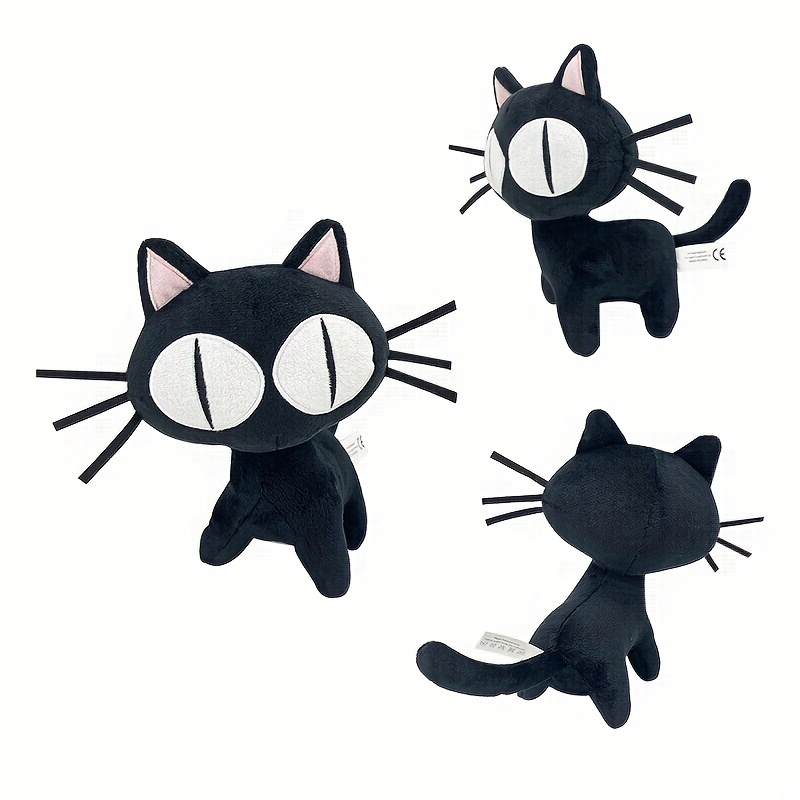 S'asseoir - 43 cm - Poupées de chat noir en peluche pour enfants, Jouet  mignon, Oreiller de chat doux, Cadeau