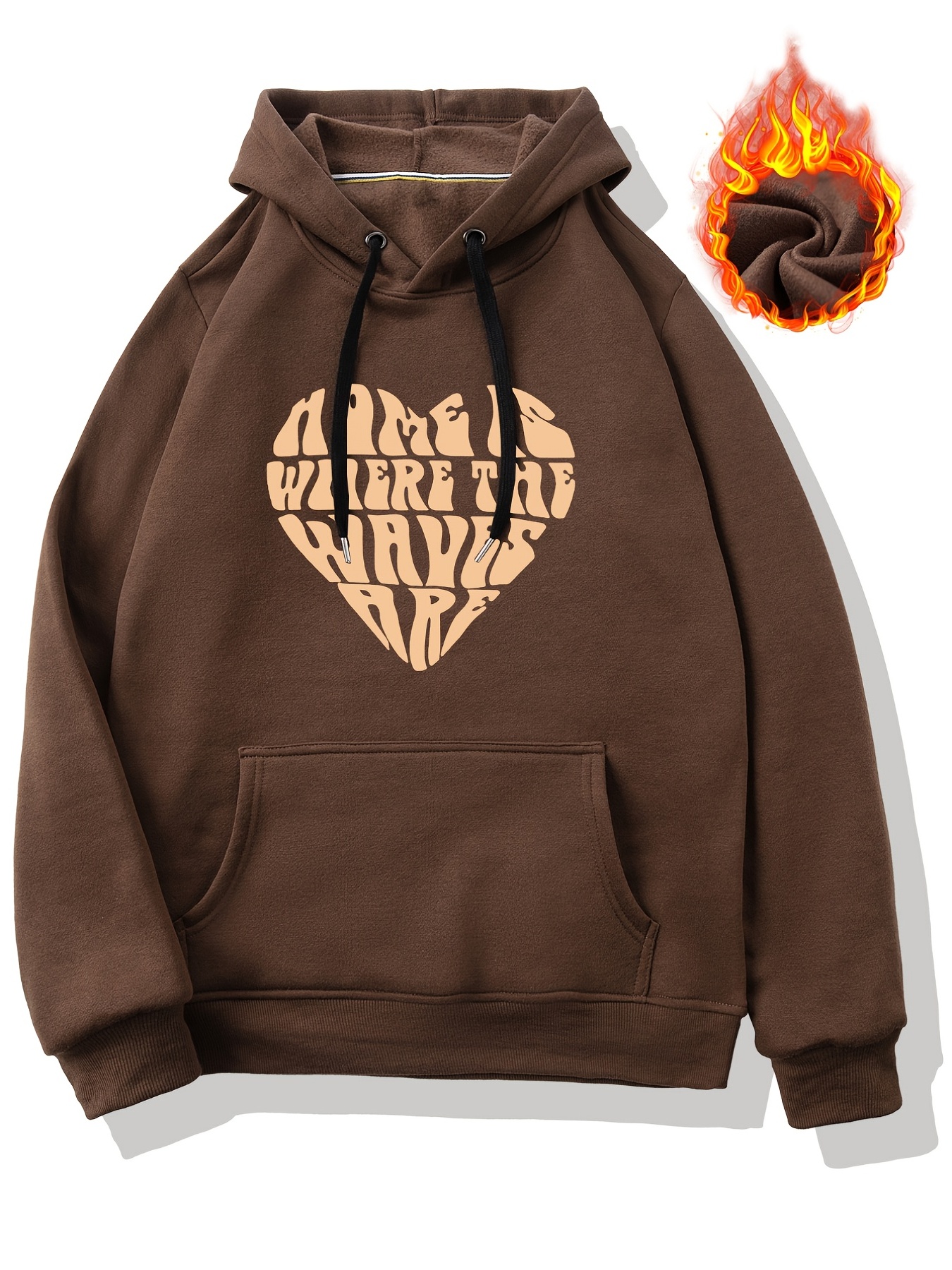 Love Heart Print Hoodie Cool Hoodies For Men Mens Casual Graphic Design Pullover  Hooded Sweatshirt With Kangaroo Pocket Streetwear For Winter Fall As Gifts  - Men's Clothing - Temu