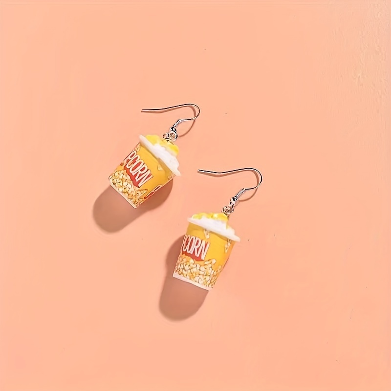 Drop Earrings Popcorn Match Daily Outfits Party Accessories