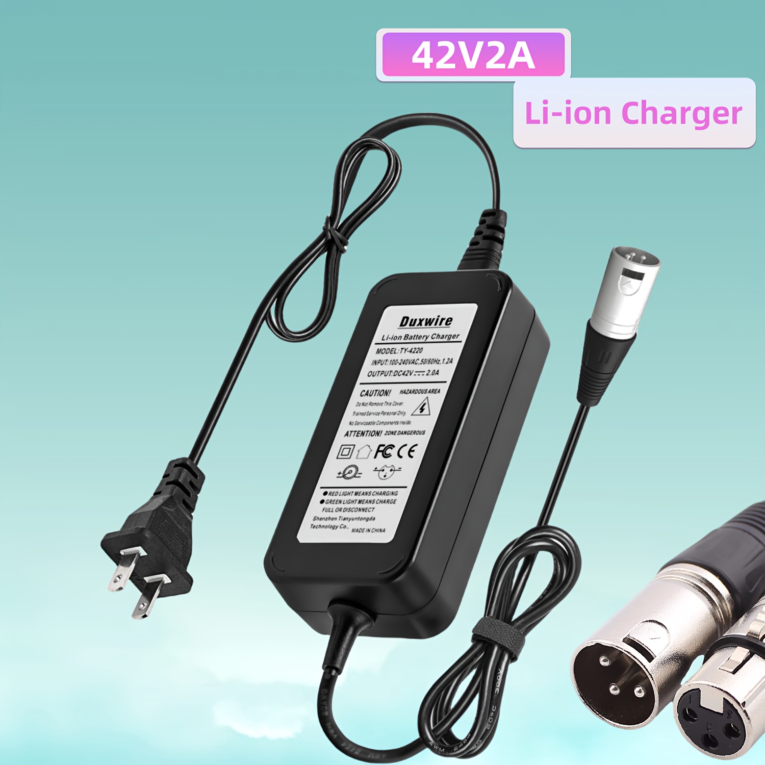 42V 2A New Electric Scooter Battery Charger for Electric Bike 36V Li-ion  Battery