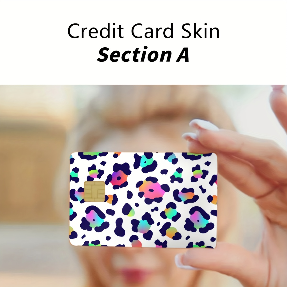 2 Stück Bunte Spot muster Kreditkarte Bankkarte Aufkleber - Temu