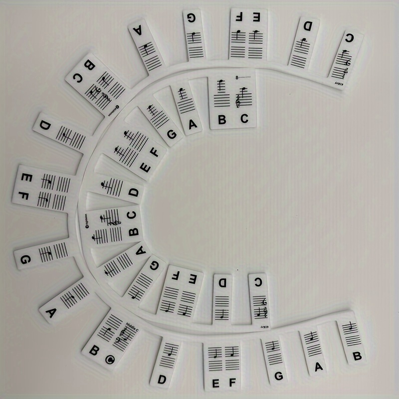 Guide de notes de piano amovible en silicone – Étiquettes réutilisables à  88 touches pour clavier de piano, pas besoin d'autocollants : acheter des  objets Beatles, Lennon, McCartney, Starr et Harrison