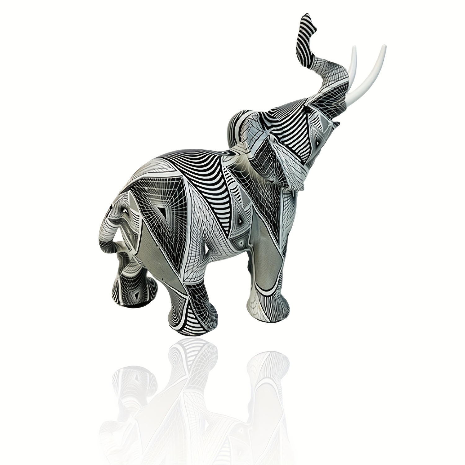 White Elephant Statue Feng Shui Decorative Elephant - Temu