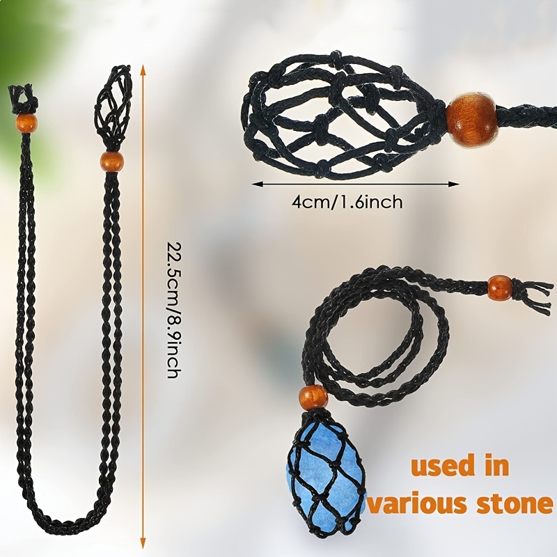 Empty Meditation Stone Holder Crystal Cage Holder Rope Pendant Crystal  Necklace Holder Cord, – the best products in the Joom Geek online store