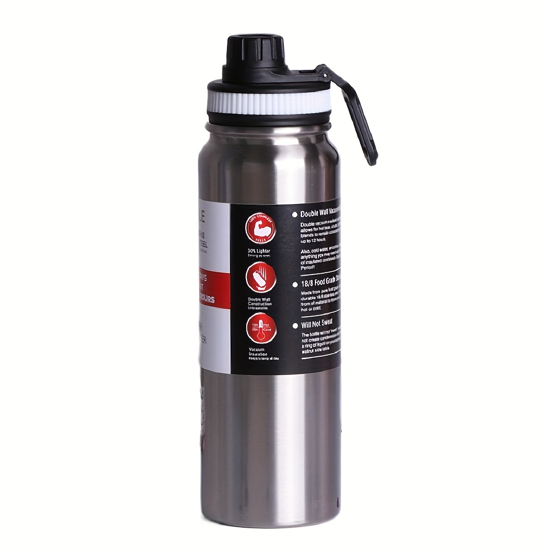 1pc Botella Agua Térmica Portátil Acero Inoxidable Dibujo - Temu