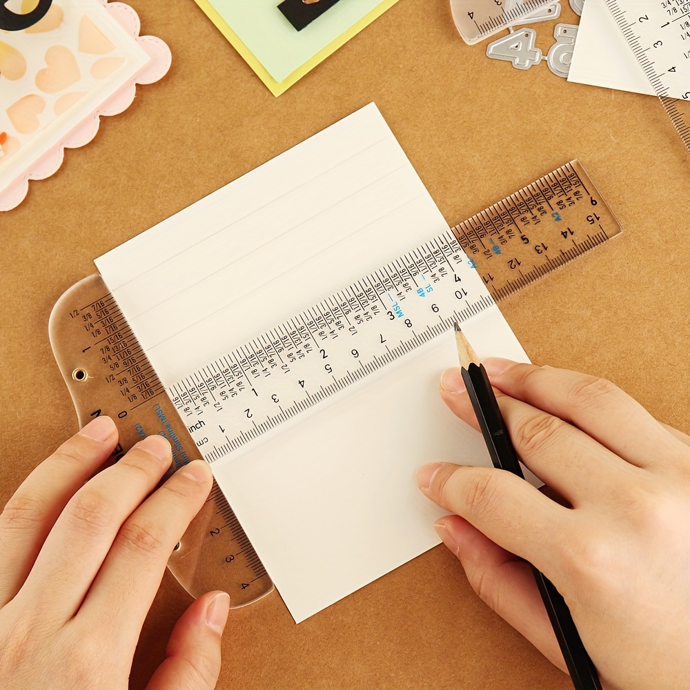 Or Clear Acrylic T square Ruler For Easy Reference While - Temu