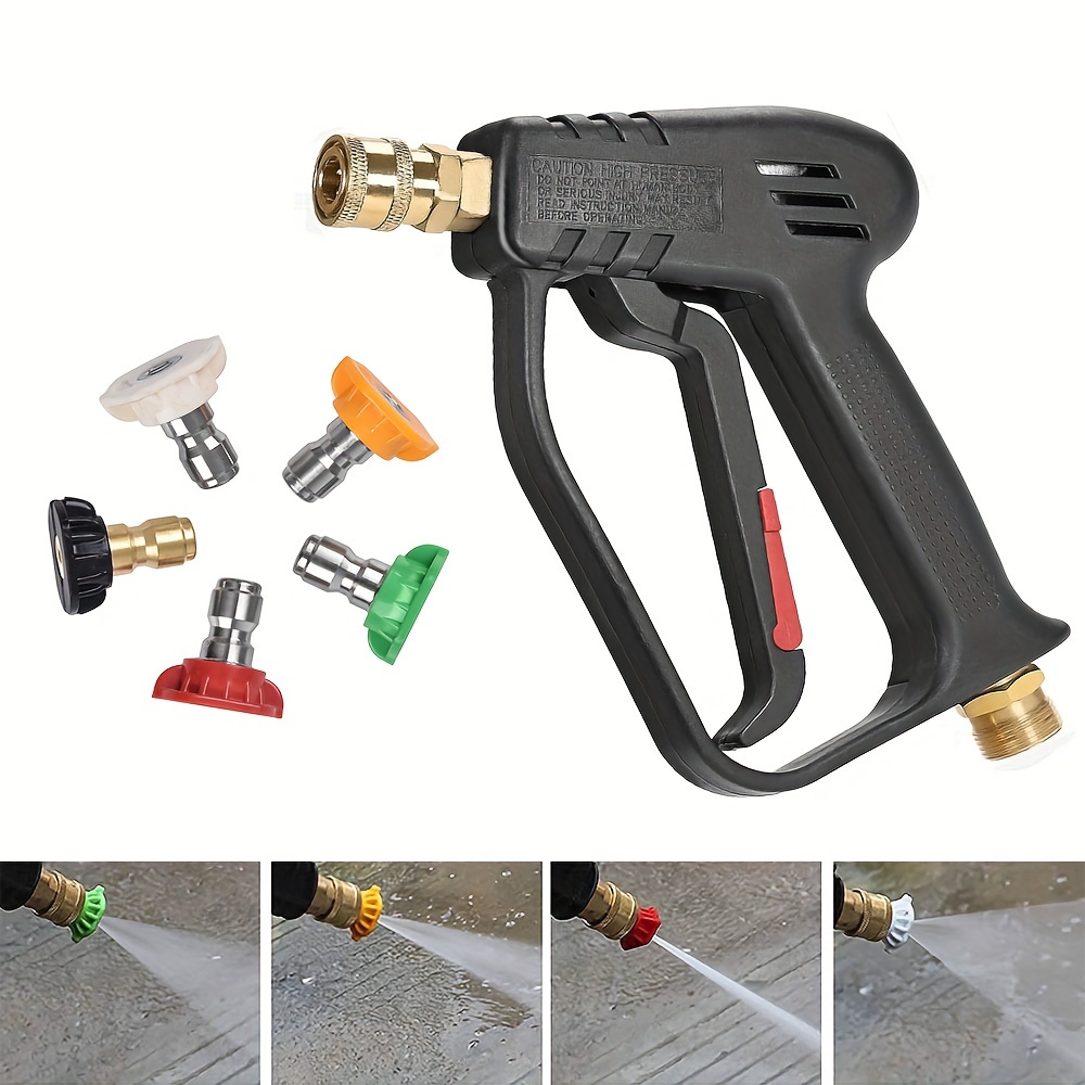 16mpa High Pressure Washer Gun With Spray Nozzle Tip Car - Temu