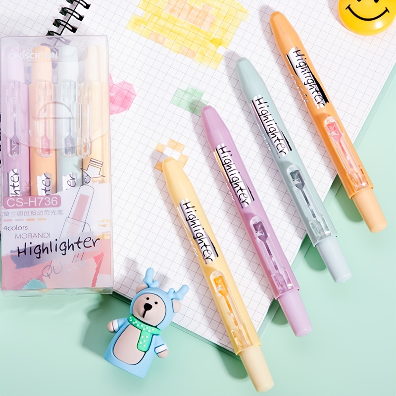 6/9 Colors Flash Gel Pen Press Neutral Pen Highlighter Pen - Temu