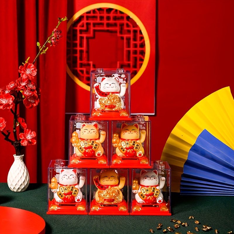 Tirelire Chat Japonais - Chat Maneki Neko Tirelire Lucky Cat, Chat Porte  Bonheur Japonais Tirelire avec Pompon de Style Chinois et Cloche  Porte-Bonheur pour la décoration de Bureau(Rouge) : : Cuisine et