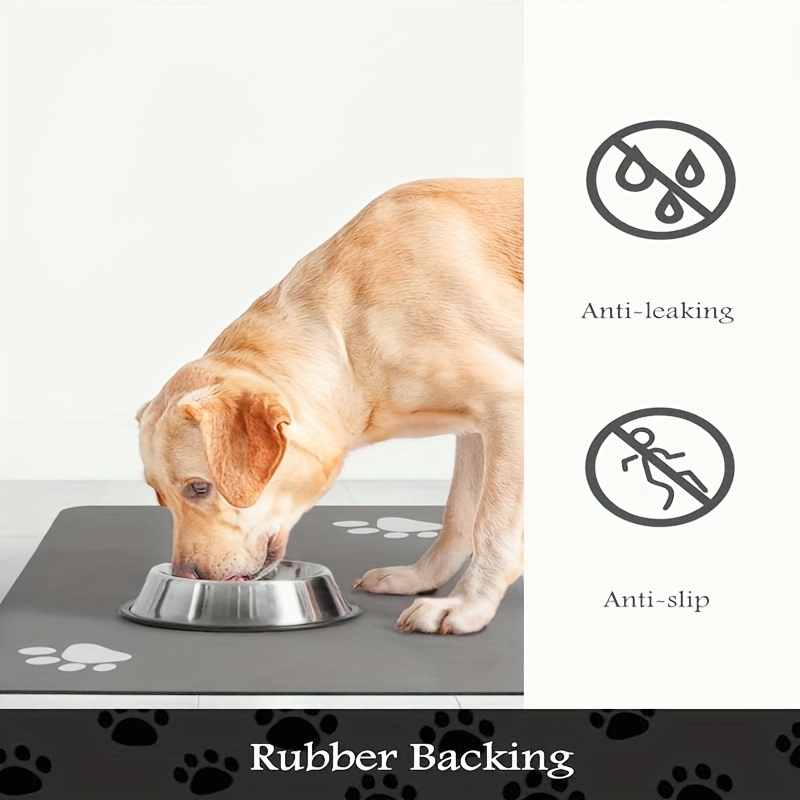 Pet Feeding Mat Absorbent Dog Mat For Food And Water Bowl no - Temu