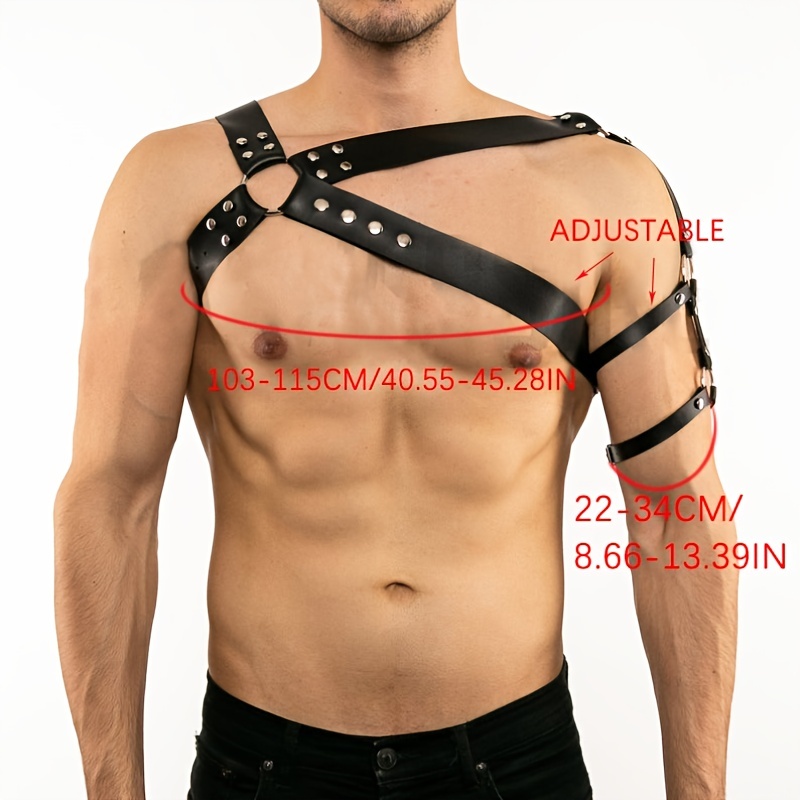 Faux Leather Body Harness