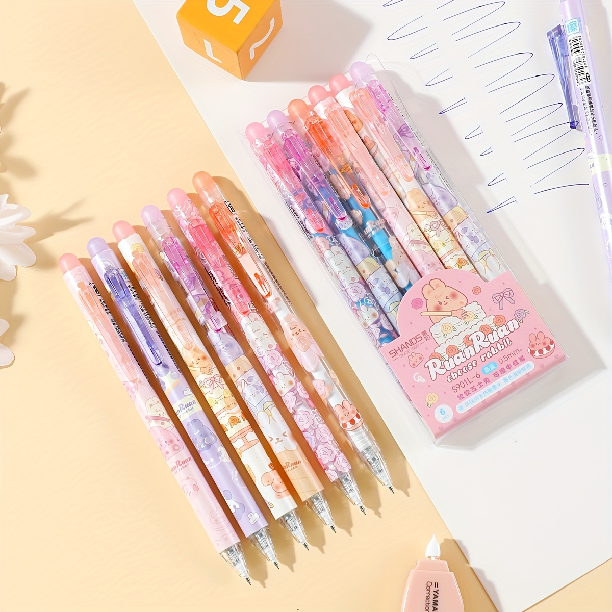 Erasable Pens Erasable Gel Pens Cute Pen School Supplies Ink - Temu