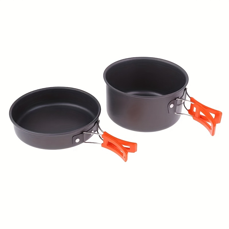 Portable Camping Cookware Set, Outdoor Camping Pot Teapot Pan Set, Camping  Accessories - Temu