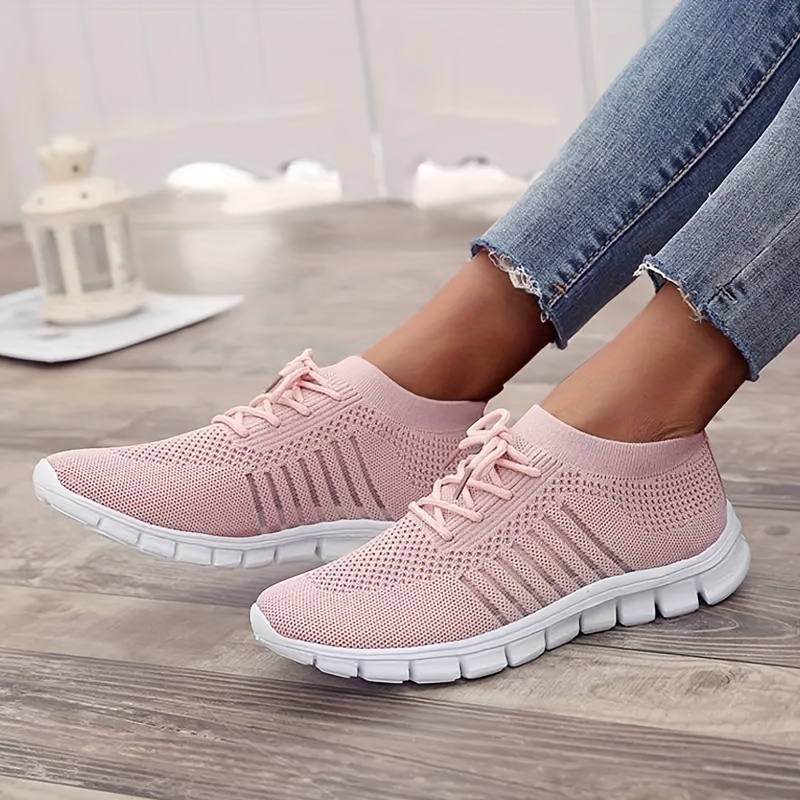 Women White Sneakers Thick Bottom Solid Plus Size Women Shoes Comfortable  Breathable Summer Outdoor Lace Up Mujer