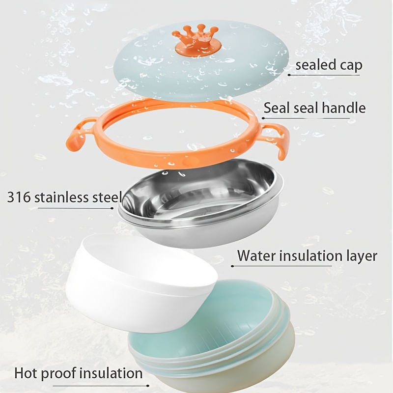 Infant Insulation Bowl Complementary Food Bowl Baby Bowl - Temu