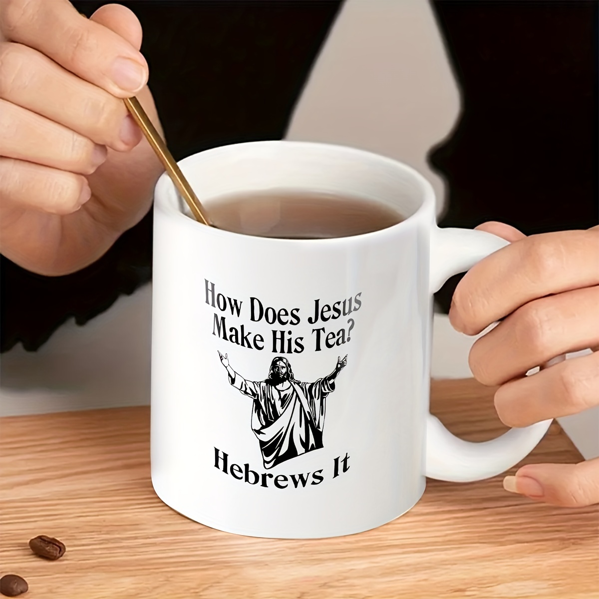 Funny Novelty Gift Mug, Ceramic Mug, Double-sided Design, How Does