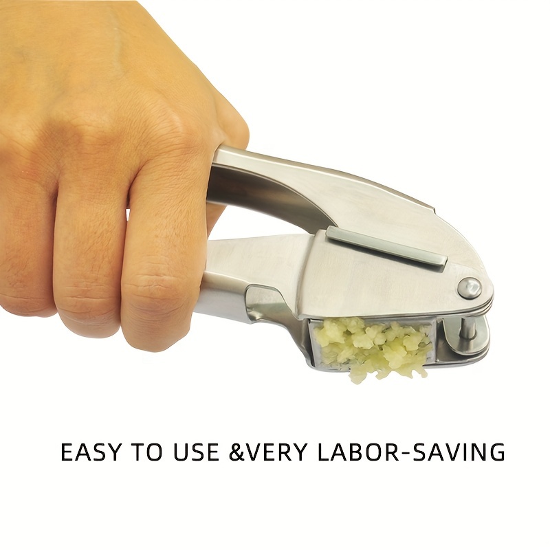 Garlic Press, Stainless Steel Premium Garlic Presser, Sturdy