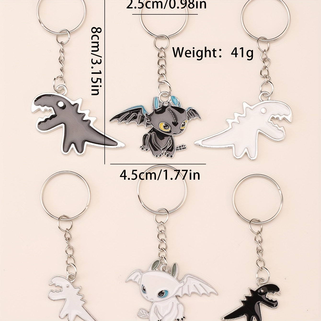 Dinosaur Keychain Backpack Car Pendant Metal Dinosaur Key Ring For Men -  Temu