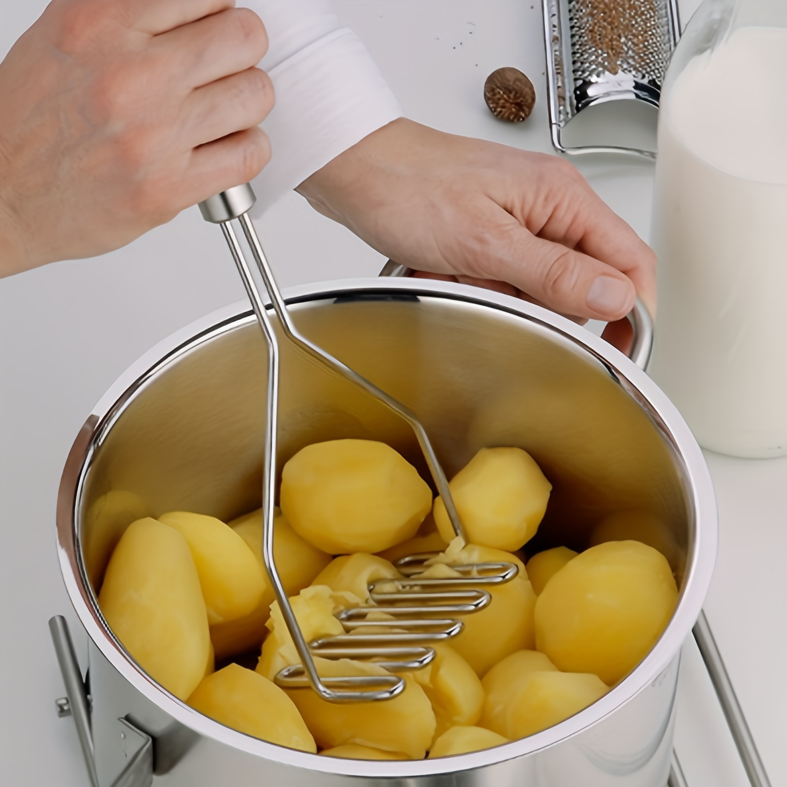 1pc Resin Potato Masher & Fruit Smasher, Ideal For Mashed Potatoes, Sweet  Potatoes, Fruit And More