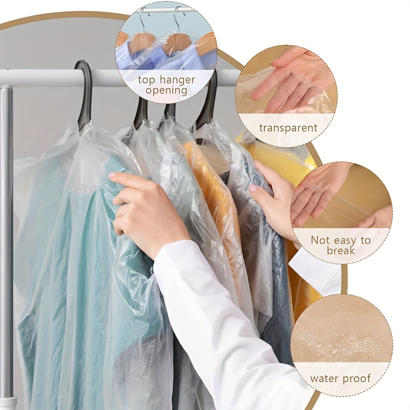 Garment Bags Dustproof Zippered And Protective Sleeves For - Temu