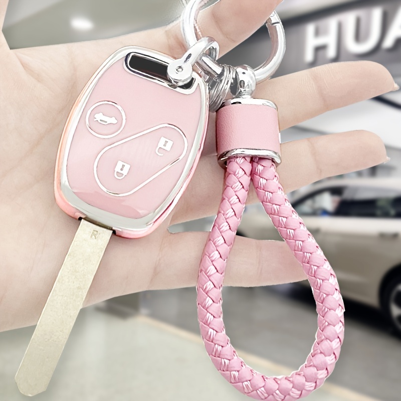 Étui pour clé de voiture honda avec porte-clés en tpu souple