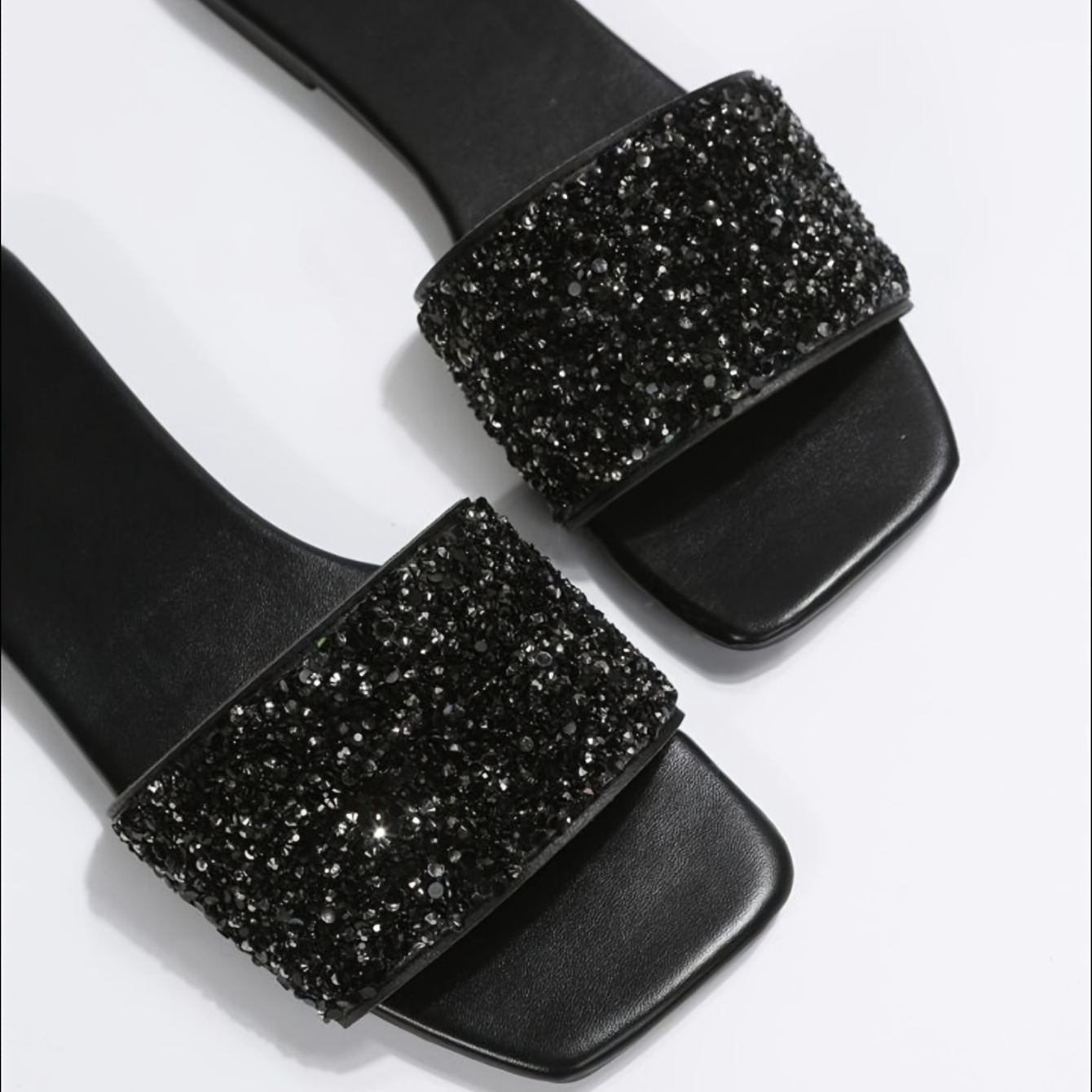 Sequin hot sale slide sandals