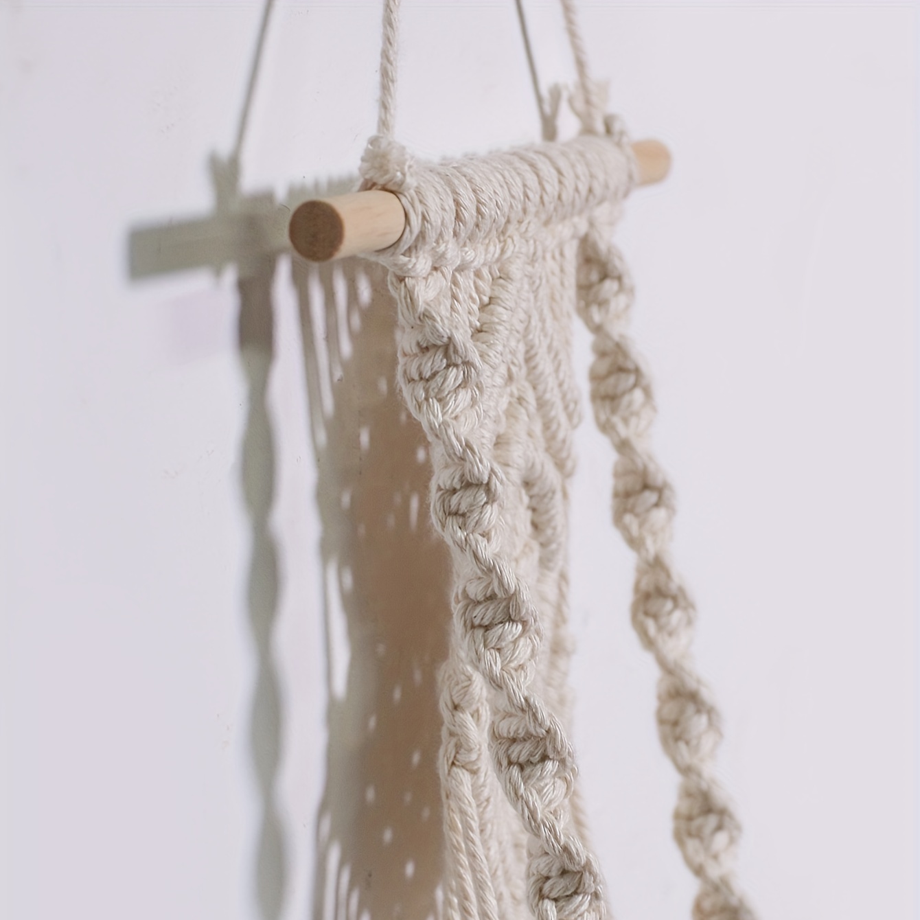 1pc Rope Woven Gardening Greenery Flower Pot Hanger Tapestry