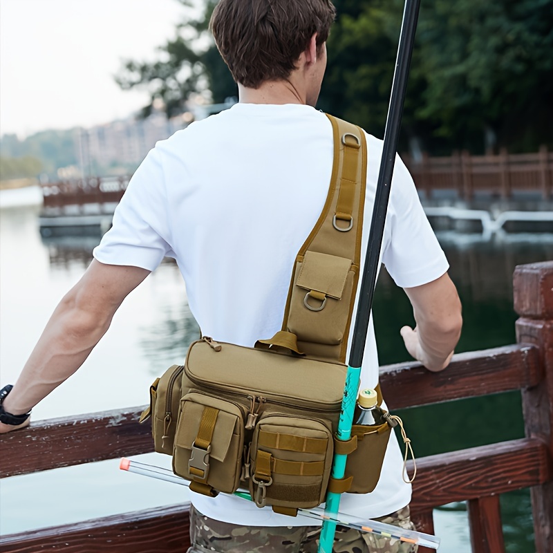 Men's Multifunctional Fishing Bag Outside Tactical Crossbody - Temu