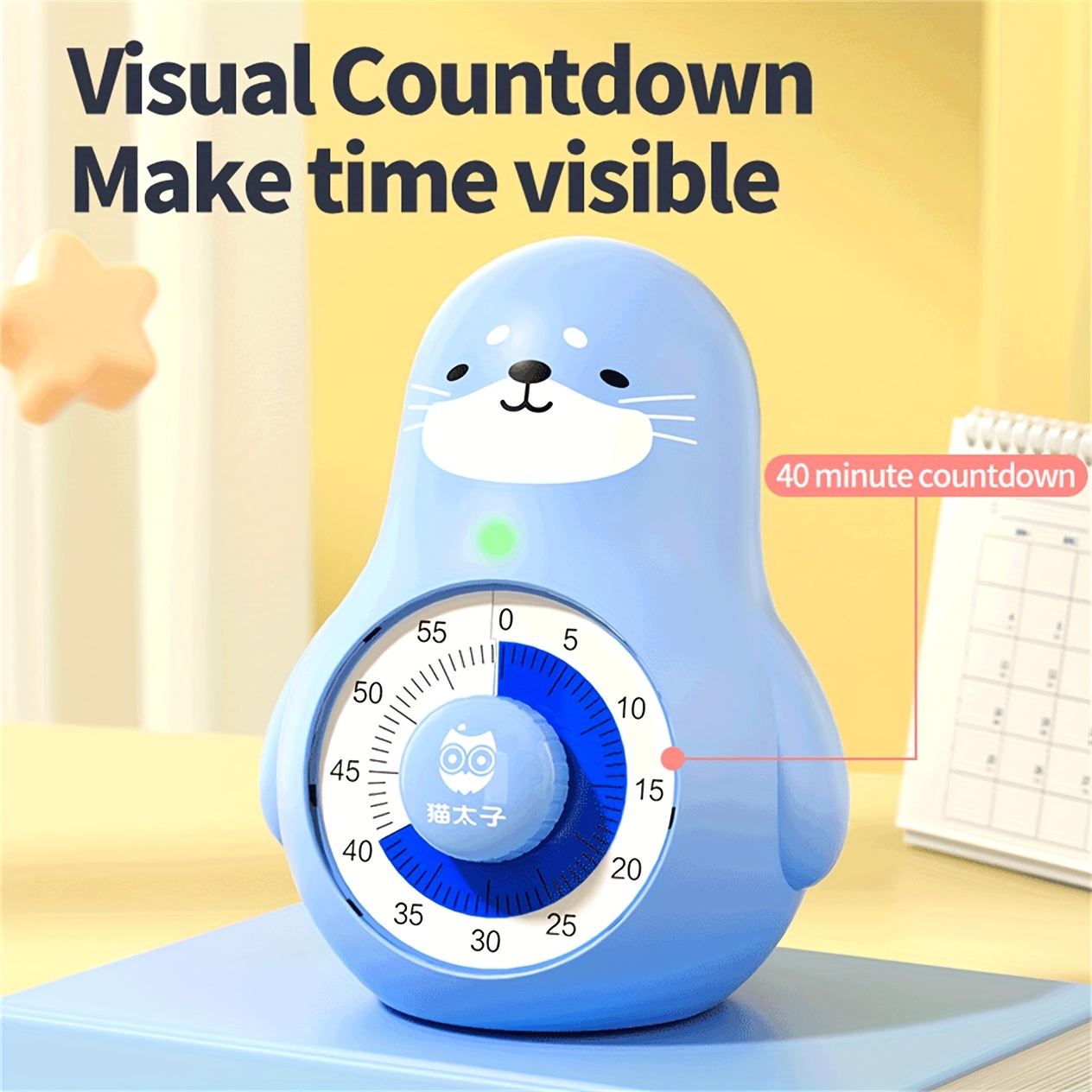 Timer Visual Timer With Night Light 60 minute - Temu