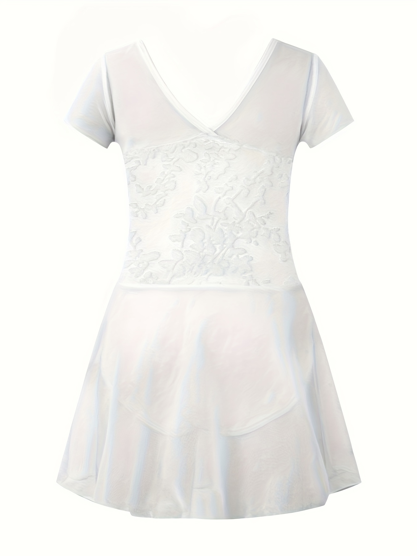 1pc kids dance leotard short sleeves flowy ballet dress crew - Temu Georgia