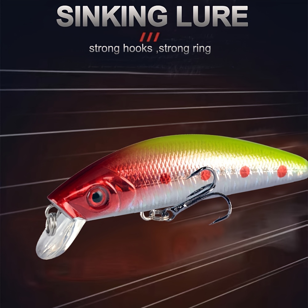 Sinking Minnow Lures Artificial Hard Bait Perch Trout Bass - Temu